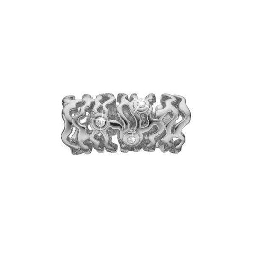 Big Waves sølv charm med topas fra Christina Jewelry & Watches